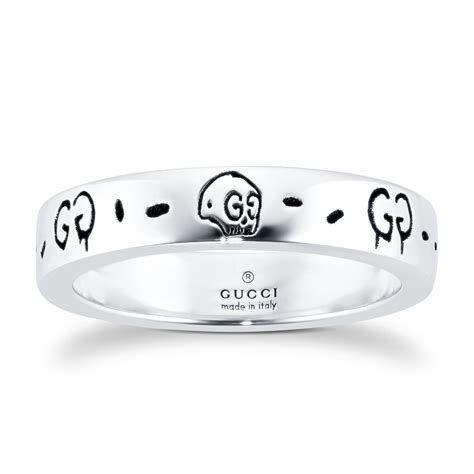 gucci ghost ring in silver|Gucci ghost ring used.